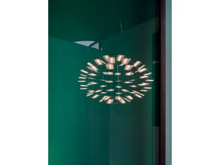 Chloris suspended lamp in metal with polycarbonate diffusers by Nemo.